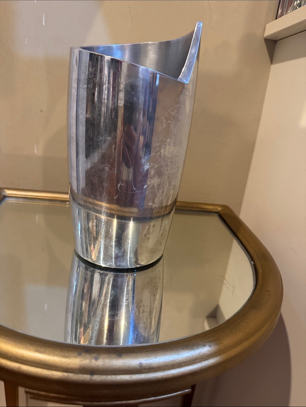 Nambe Spiral Wine Chiller - Shiny/Modern!